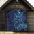 New Zealand Connecting with Seas Quilt Maori Tribal and Sea Animals Tattoo - Sea Texture Glass Style