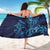 New Zealand Connecting with Seas Sarong Maori Tribal and Sea Animals Tattoo - Sea Texture Glass Style
