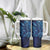 New Zealand Connecting with Seas Tumbler With Handle Maori Tribal and Sea Animals Tattoo - Sea Texture Glass Style