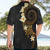 Polynesian Spiral Tribal Tattoo Hawaiian Shirt Golden Color