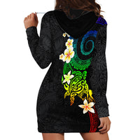 Polynesian Spiral Tribal Tattoo Hoodie Dress Fanciful Color LT03 - Polynesian Pride