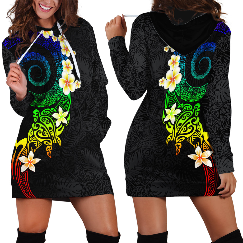 Polynesian Spiral Tribal Tattoo Hoodie Dress Fanciful Color LT03 - Polynesian Pride