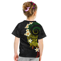 Polynesian Spiral Tribal Tattoo Kid T Shirt Reggae Color