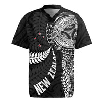Aotearoa Volleyball Custom Rugby Jersey Silver Ferns and Maori Tribal Black