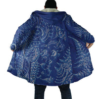 New Zealand Sea Animals Cloak with Maori Koru Tribal Tattoo and Silver Ferns Aquatic Style LT03 - Polynesian Pride