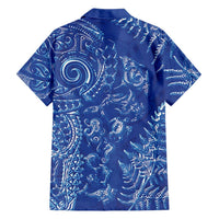 New Zealand Sea Animals Hawaiian Shirt with Maori Koru Tribal Tattoo and Silver Ferns Aquatic Style LT03 - Polynesian Pride