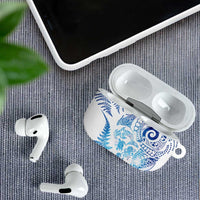New Zealand Sea Animals AirPods Case with Maori Koru Tribal Tattoo and Silver Ferns Galaxy Style LT03 - Polynesian Pride