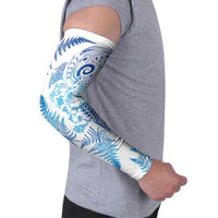 New Zealand Sea Animals Arm Sleeves with Maori Koru Tribal Tattoo and Silver Ferns Galaxy Style LT03 - Polynesian Pride