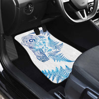 New Zealand Sea Animals Car Mats with Maori Koru Tribal Tattoo and Silver Ferns Galaxy Style LT03 - Polynesian Pride