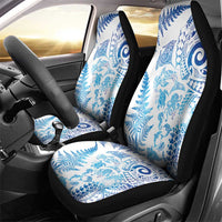 New Zealand Sea Animals Car Seat Cover with Maori Koru Tribal Tattoo and Silver Ferns Galaxy Style LT03 - Polynesian Pride