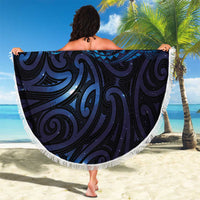 New Zealand New Year-Matariki Beach Blanket Aotearoa Maori Tattoo Galaxy Sky