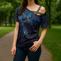 New Zealand New Year-Matariki Cross Shoulder Shirt Aotearoa Maori Tattoo Galaxy Sky