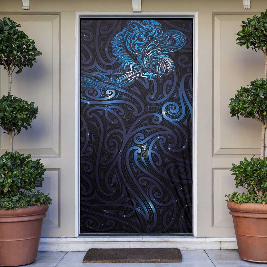 New Zealand New Year-Matariki Door Cover Aotearoa Maori Tattoo Galaxy Sky