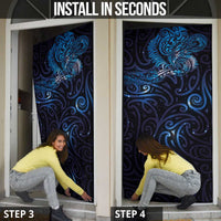 New Zealand New Year-Matariki Door Cover Aotearoa Maori Tattoo Galaxy Sky