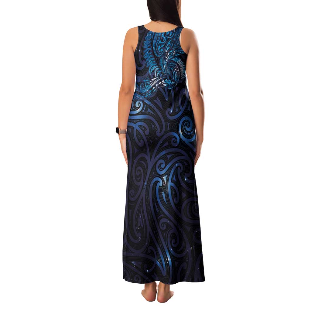 New Zealand New Year-Matariki Family Matching Tank Maxi Dress and Hawaiian Shirt Aotearoa Maori Tattoo Galaxy Sky LT03 - Polynesian Pride