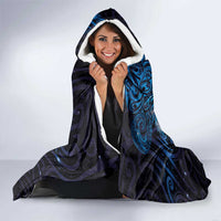 New Zealand New Year-Matariki Hooded Blanket Aotearoa Maori Tattoo Galaxy Sky