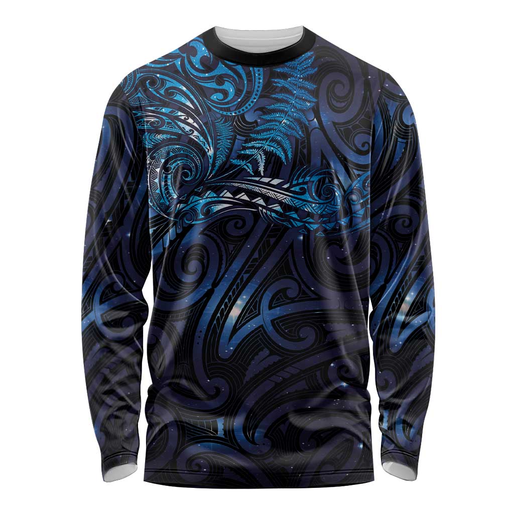 New Zealand New Year-Matariki Long Sleeve Shirt Aotearoa Maori Tattoo Galaxy Sky