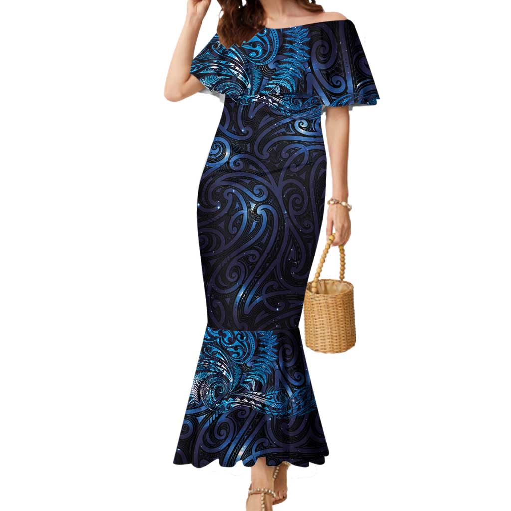 New Zealand New Year-Matariki Mermaid Dress Aotearoa Maori Tattoo Galaxy Sky