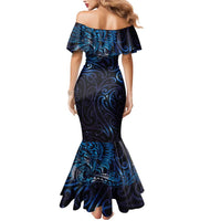 New Zealand New Year-Matariki Mermaid Dress Aotearoa Maori Tattoo Galaxy Sky LT03 - Polynesian Pride