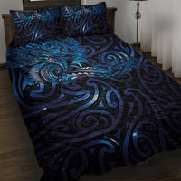New Zealand New Year-Matariki Quilt Bed Set Aotearoa Maori Tattoo Galaxy Sky