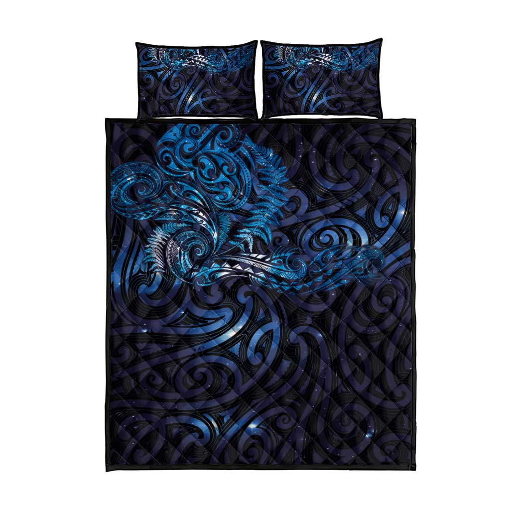 New Zealand New Year-Matariki Quilt Bed Set Aotearoa Maori Tattoo Galaxy Sky