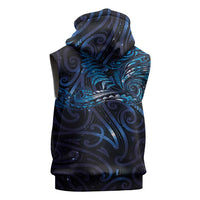 New Zealand New Year-Matariki Sleeveless Hoodie Aotearoa Maori Tattoo Galaxy Sky