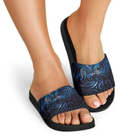 New Zealand New Year-Matariki Slide Sandals Aotearoa Maori Tattoo Galaxy Sky