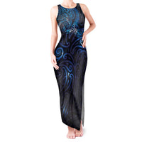 New Zealand New Year-Matariki Tank Maxi Dress Aotearoa Maori Tattoo Galaxy Sky