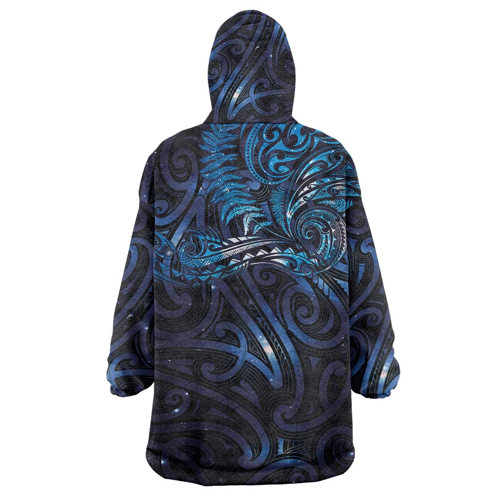 New Zealand New Year-Matariki Wearable Blanket Hoodie Aotearoa Maori Tattoo Galaxy Sky LT03 - Polynesian Pride