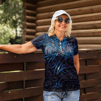 New Zealand New Year-Matariki Women Polo Shirt Aotearoa Maori Tattoo Galaxy Sky