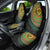Vanuatu Tribal Tattoo with Namele Leaves Car Seat Cover