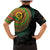 Vanuatu Tribal Tattoo with Namele Leaves Family Matching Mermaid Dress and Hawaiian Shirt