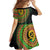 Vanuatu Tribal Tattoo with Namele Leaves Family Matching Mermaid Dress and Hawaiian Shirt