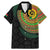Vanuatu Tribal Tattoo with Namele Leaves Family Matching Mermaid Dress and Hawaiian Shirt