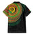 Vanuatu Tribal Tattoo with Namele Leaves Family Matching Mermaid Dress and Hawaiian Shirt