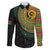 Vanuatu Tribal Tattoo with Namele Leaves Family Matching Short Sleeve Bodycon Dress and Hawaiian Shirt