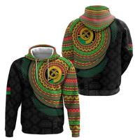 Vanuatu Tribal Tattoo with Namele Leaves Hoodie