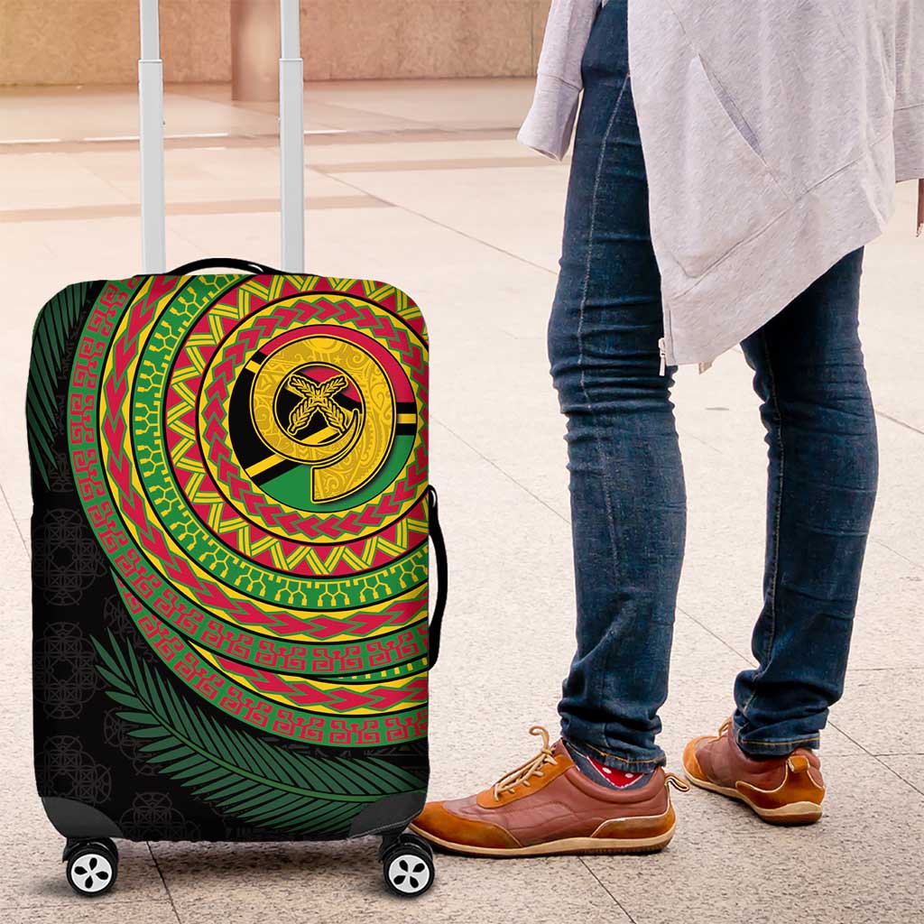 Vanuatu Tribal Tattoo with Namele Leaves Luggage Cover