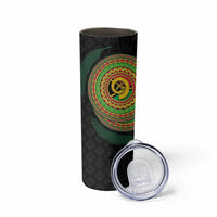 Vanuatu Tribal Tattoo with Namele Leaves Skinny Tumbler