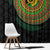 Vanuatu Tribal Tattoo with Namele Leaves Window Curtain