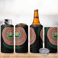 Penama Tribal Tattoo with Namele Leaves 4 in 1 Can Cooler Tumbler