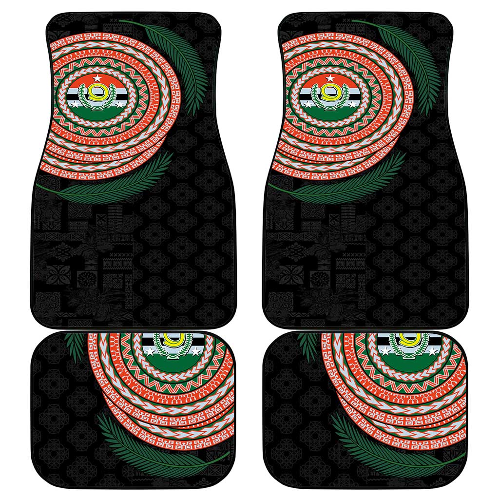 Penama Tribal Tattoo with Namele Leaves Car Mats