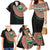 Penama Tribal Tattoo with Namele Leaves Family Matching Mermaid Dress and Hawaiian Shirt
