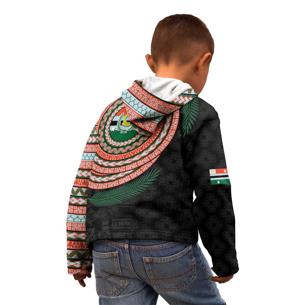 Penama Tribal Tattoo with Namele Leaves Kid Hoodie