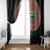 Penama Tribal Tattoo with Namele Leaves Window Curtain