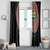 Penama Tribal Tattoo with Namele Leaves Window Curtain