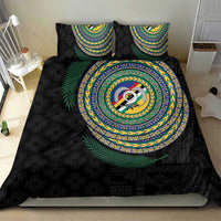 Torba Tribal Tattoo with Namele Leaves Bedding Set