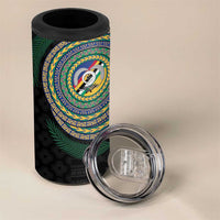 Torba Tribal Tattoo with Namele Leaves 4 in 1 Can Cooler Tumbler