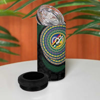 Torba Tribal Tattoo with Namele Leaves 4 in 1 Can Cooler Tumbler