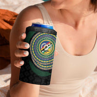 Torba Tribal Tattoo with Namele Leaves 4 in 1 Can Cooler Tumbler